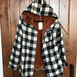 Buffalo Plaid Fur Lined Jacket